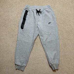 Nike Tech Fleece Jogger Sweatpants Womens Large Gray Pants Zip Pocket Athletic